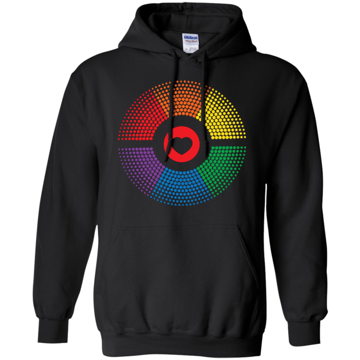 LGBT Pride Vibe black unisex hoodie Gay pride rainbow circle black unisex hoodie