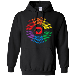 LGBT Pride Vibe black unisex hoodie Gay pride rainbow circle black unisex hoodie