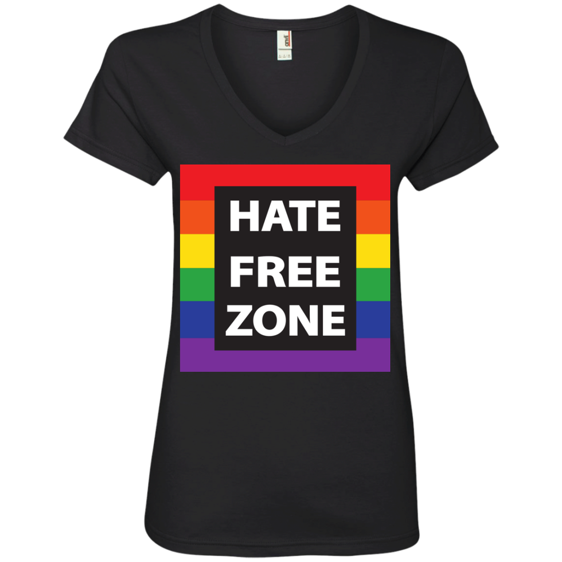 Hate Free Zone Pride T Shirt