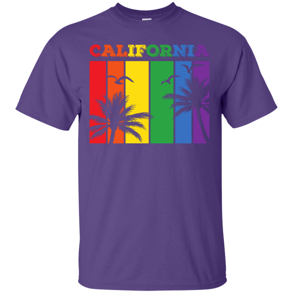 California Rainbow Strips Pride T-Shirts & Shirt