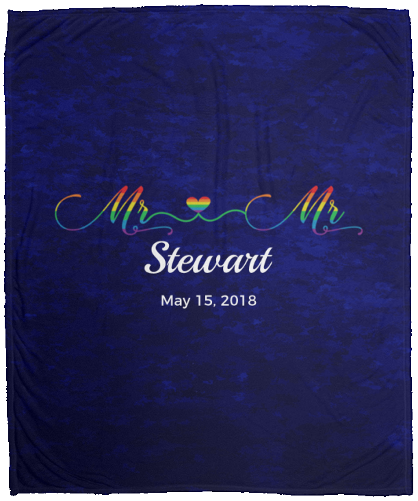 Personalized Mr. & Mr. Pride Blanket