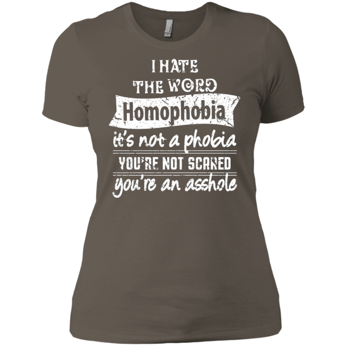 Anti Homophobia LGBT women Shirt Gay pride ultra cotton tshirt for women