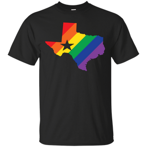 Rainbow Texas Pride Shirt for men texas print on shirt 