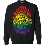 Gay Pride Thumb Print black sweatshirt for men & women Rainbow Thumb print unisex sweatshirt