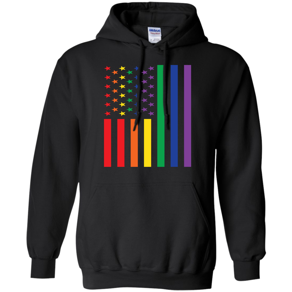 Rainbow USA Flag