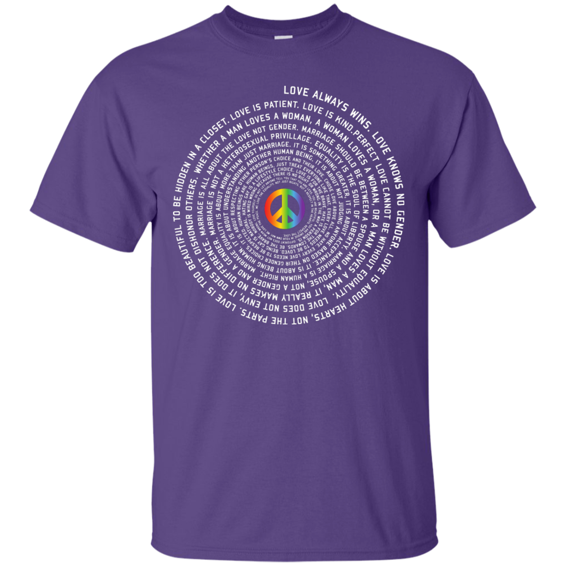 "Pride Month Peace" Special Shirt LGBT Pride purple tshirt for men