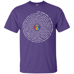 "Pride Month Peace" Special Shirt LGBT Pride purple tshirt for men