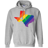 LGBT Pride texas print unisex grey hoodie