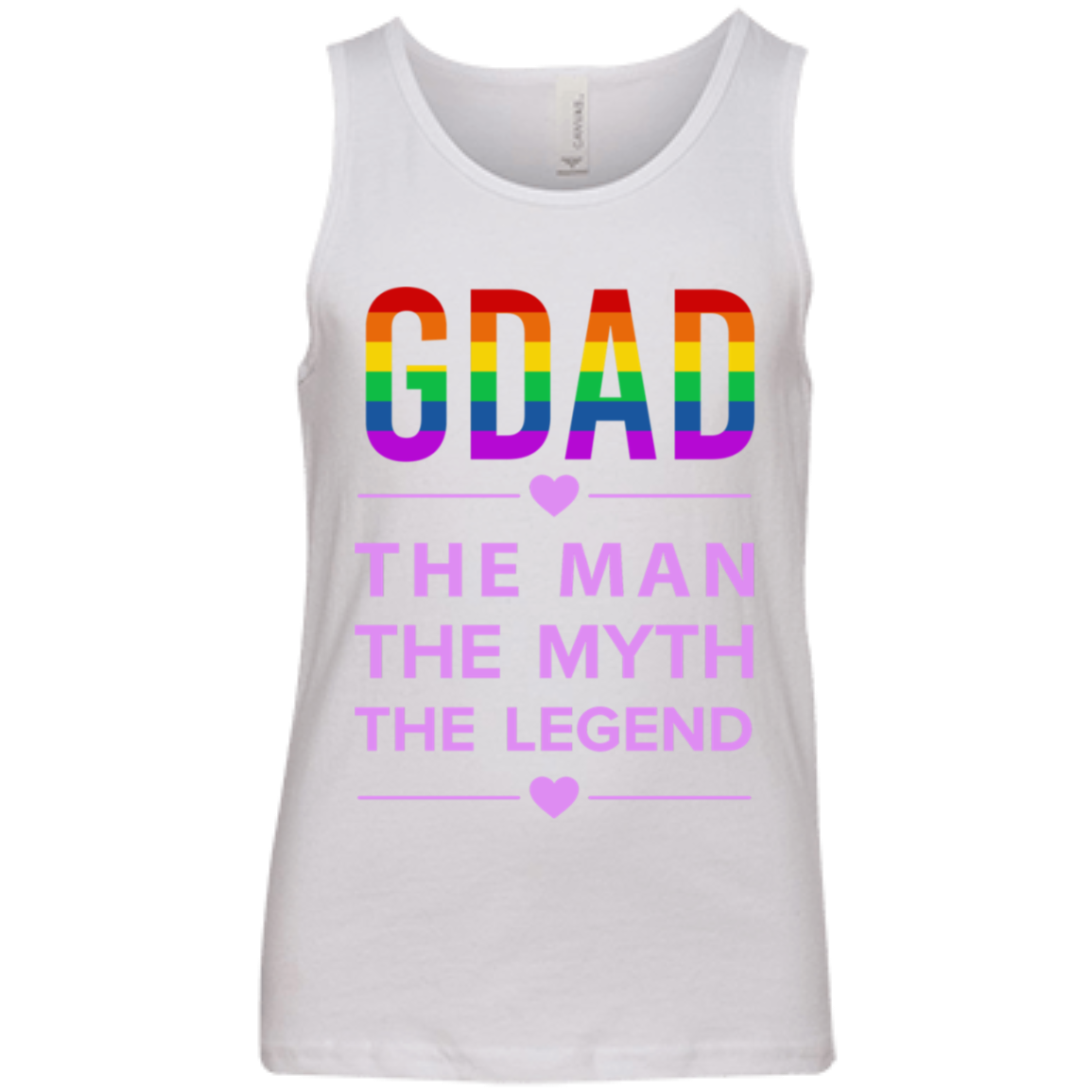 G-DAD | The Man | The Myth | The Legend | White Unisex T-Shirt