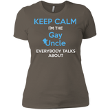 Gay pride Shirt for women  Keep Calm I'm The Gay Uncle quote printed Shirt 