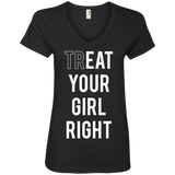 black v-neck funny quoted tshirt for girls/women/lesbian