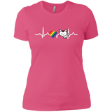 Cat Rainbow Heartbeat Pet Shirt