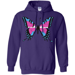 Trans Pride Butterfly pink hoodie for men & women | Unique Design Trans Pride pink hoodie for men & women