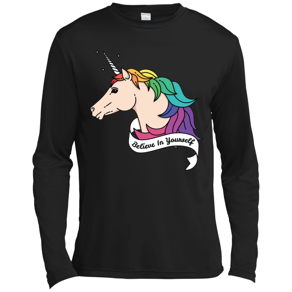 Believe in yourself unicorn black Full Sleeves Tshirt for Men  LGBT Pride Believe in yourself full Sleeves Tshirt for Men