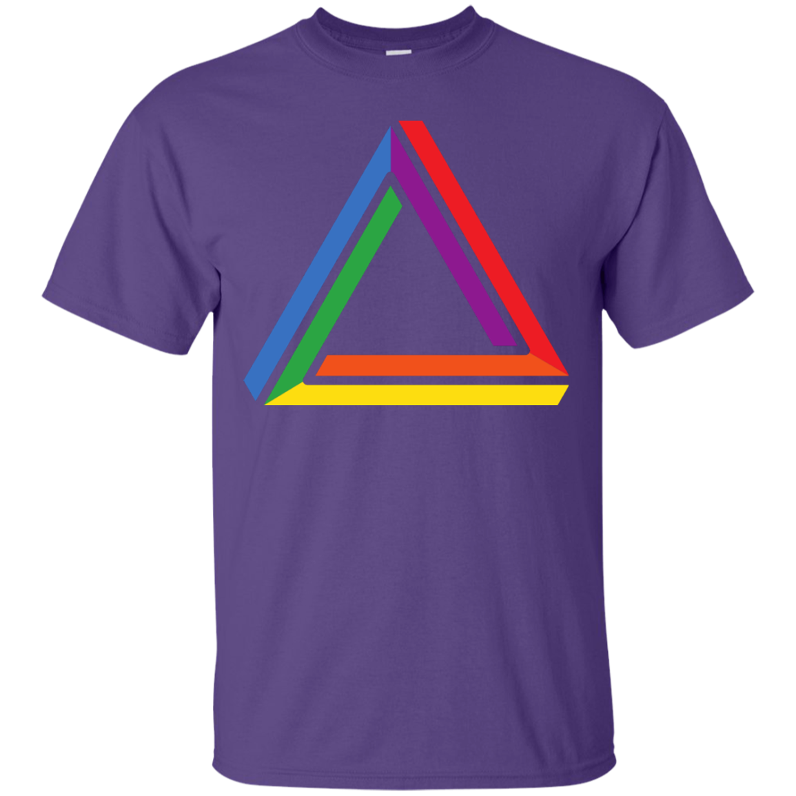 Funky Gay Pride Purple Shirt Rainbow Triangle Gay Pride Tshirt