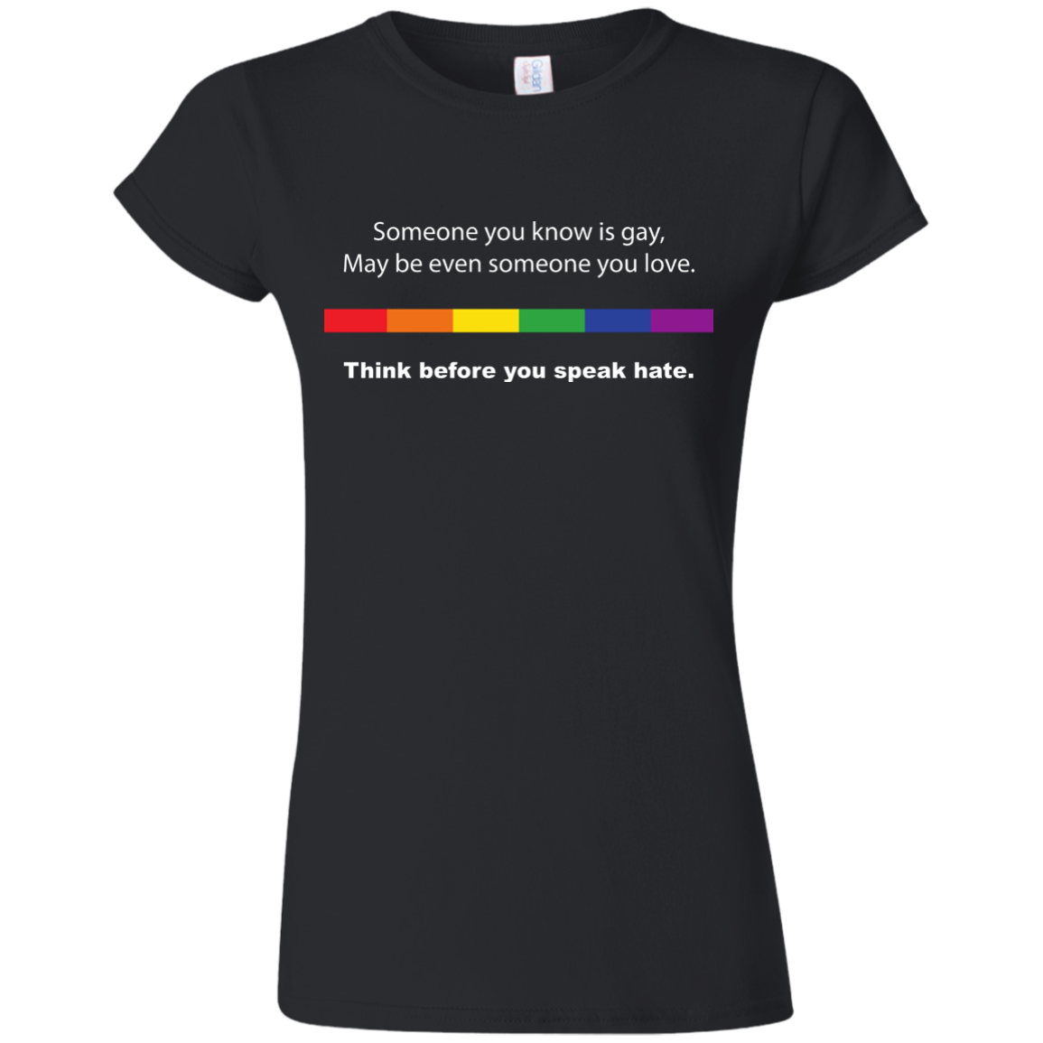 Powerful Gay Pride black  tShirt Ever for women