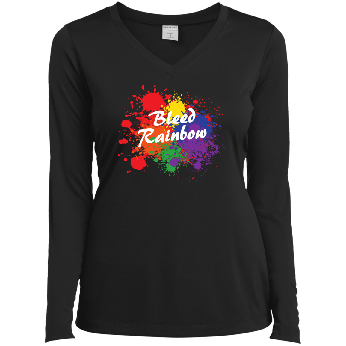 Bleed Rainbow LGBT T Shirt