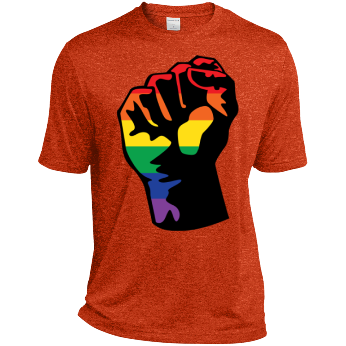 LGBT Pride Unity orange T shirt for men