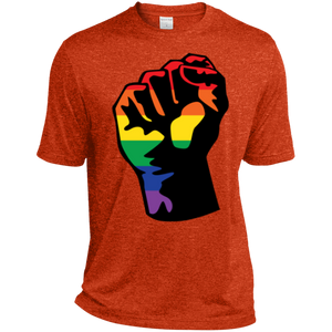 LGBT Pride Unity orange T shirt for men