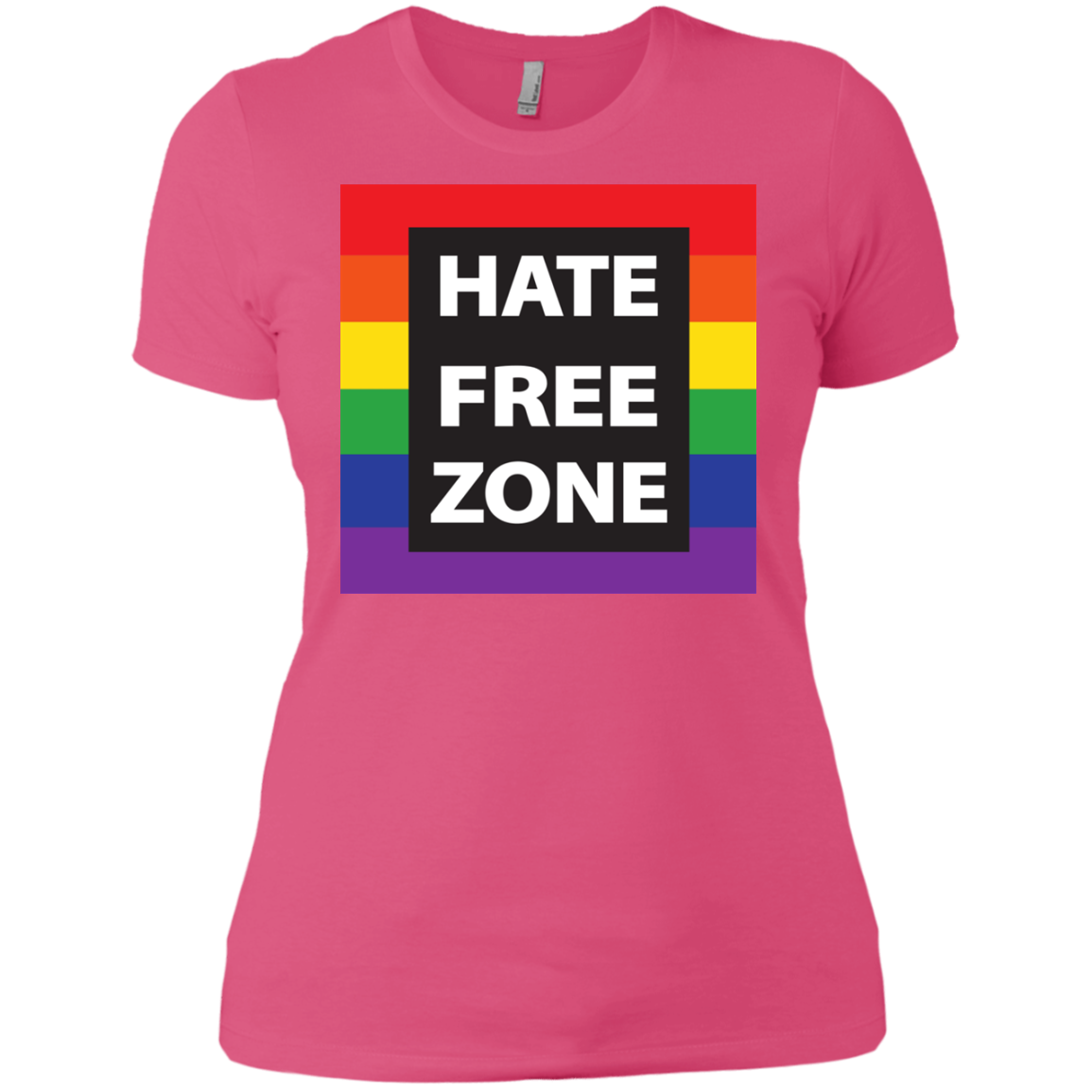 Hate Free Zone Pride T Shirt