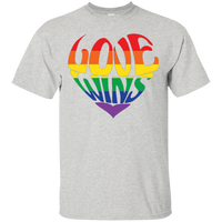 Love Wins Grey Shirt Gay Pride Shirt LGBTQ Shirt for men