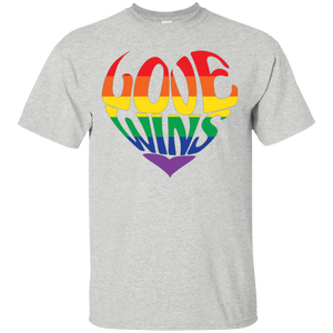 Love Wins Grey Shirt Gay Pride Shirt LGBTQ Shirt for men
