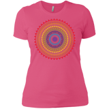 Round neck half sleeve LGBT Pride pink tshirt for women