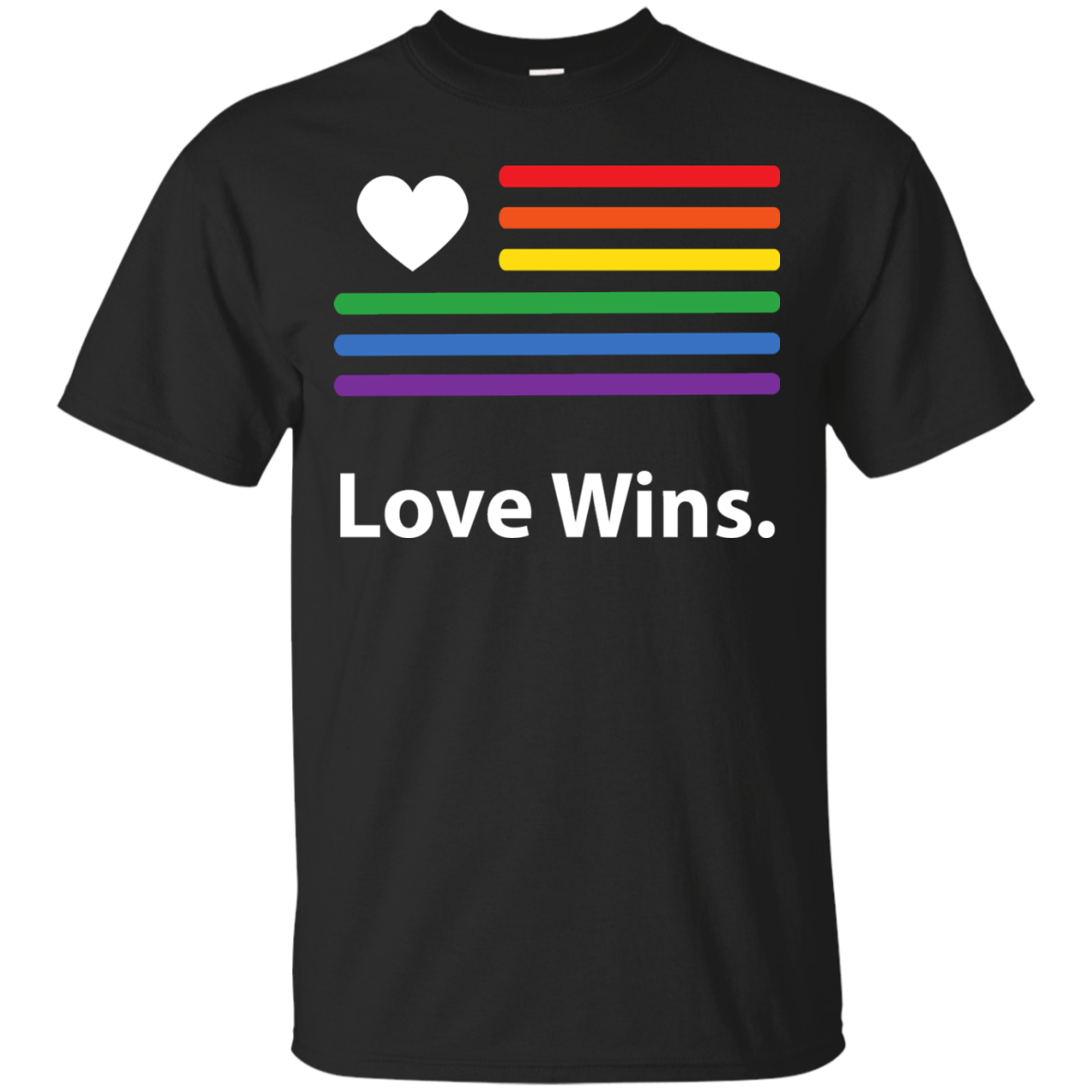 "LGBT Flag Love Wins" Black Pride Shirt for men LGBT Flag printed shirt 