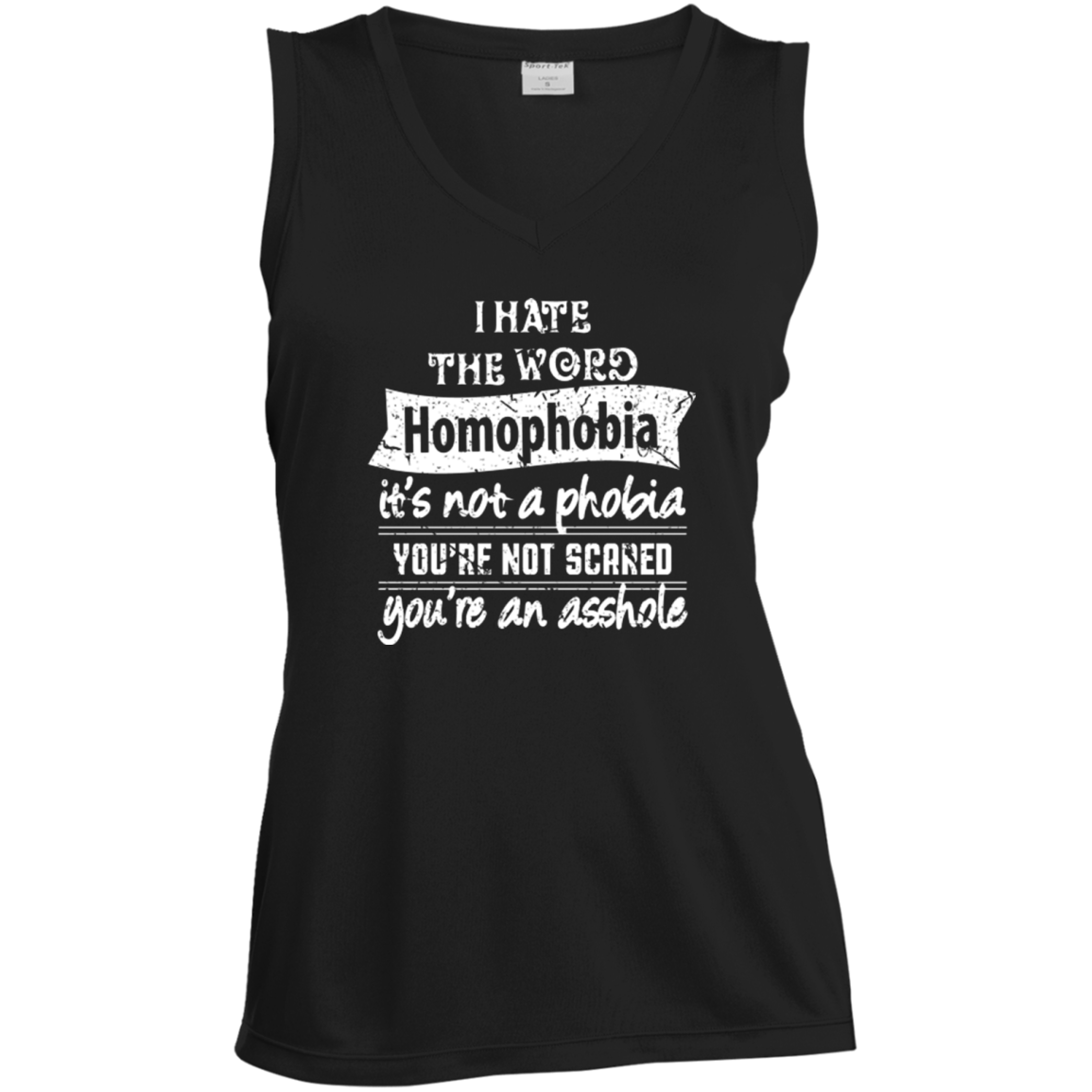 Anti Homophobia LGBT women sleeveless Shirt Gay pride ultra cotton tshirt for women