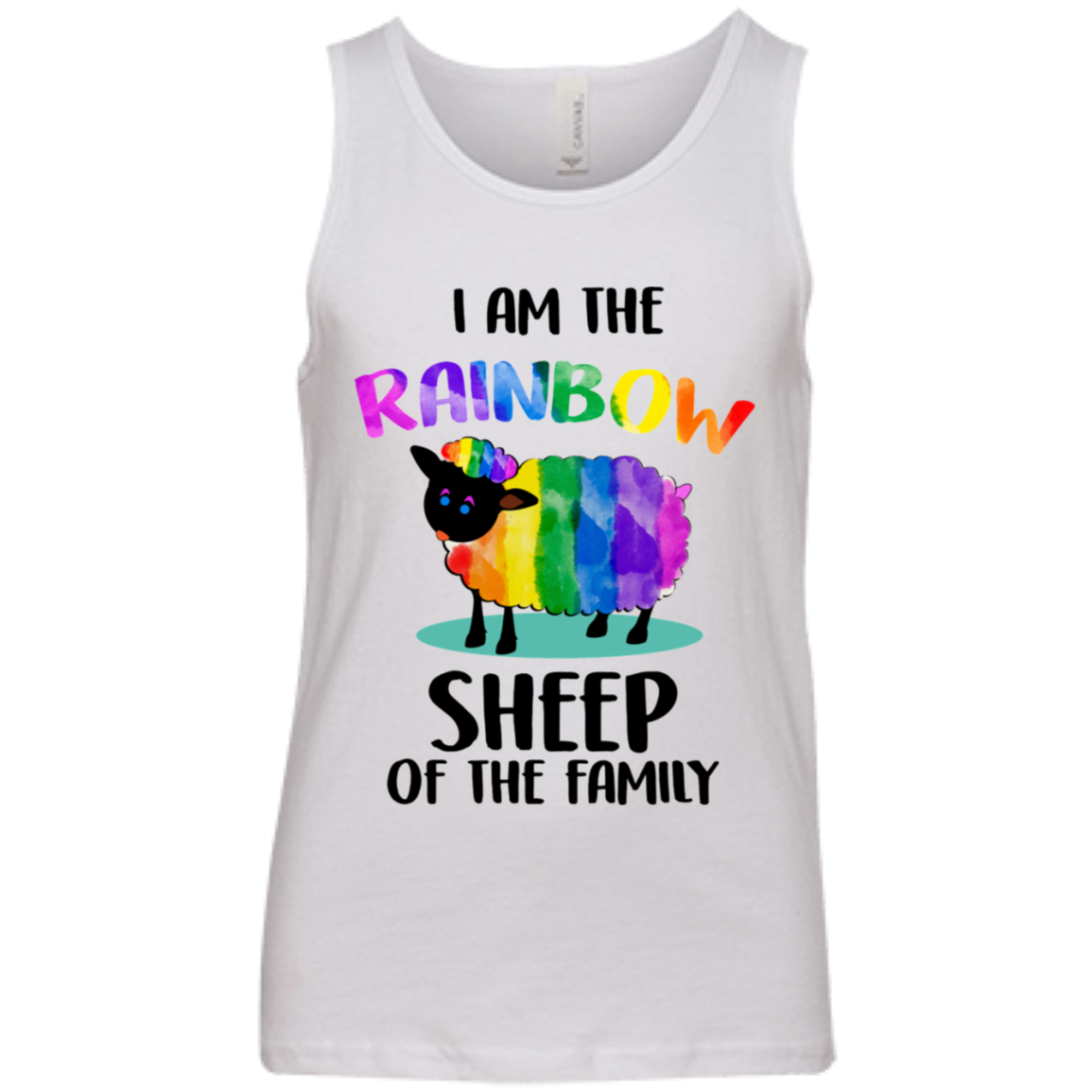 "I Am The Rainbow Sheep Of The Family"  White Union Pride T-Shirts