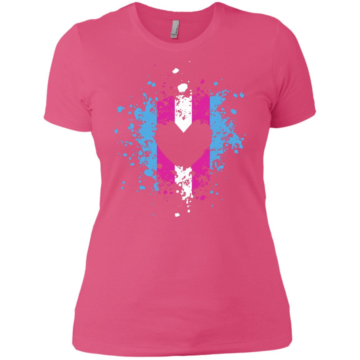 Trans Heart Pride Pink Shirt for womens trans womens apparel 
