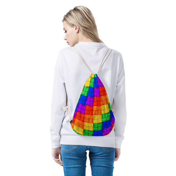 Rainbow Pride Drawstring Bag
