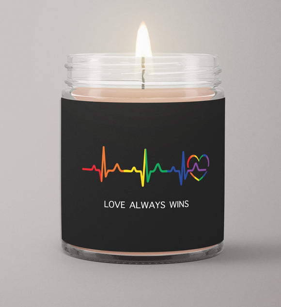 Rainbow Heartbeat - Love always wins scented candle