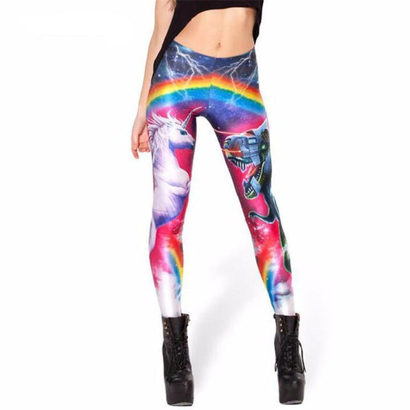 Gay Pride Rainbow Unicorn Breathable Leggings