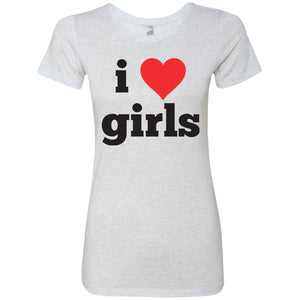 Lesbian Apparel I Love Girls tshirt for girls Cute Lesbian Tshirt