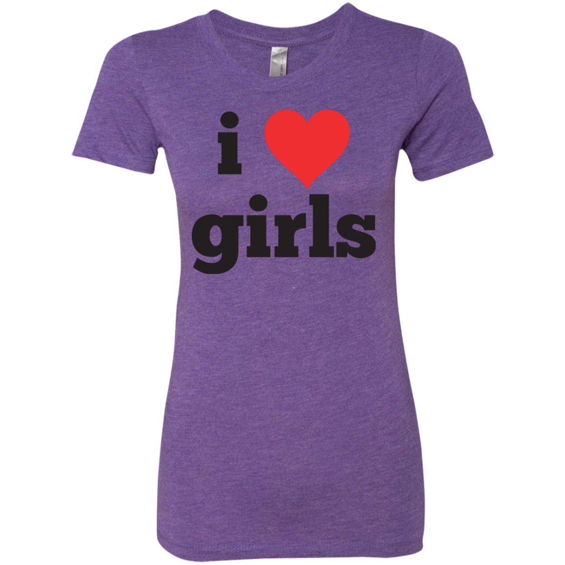 Lesbian Apparel I Love Girls tshirt for girls Cute Lesbian purple Tshirt