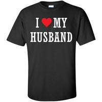 I Love My Husband black tshirt