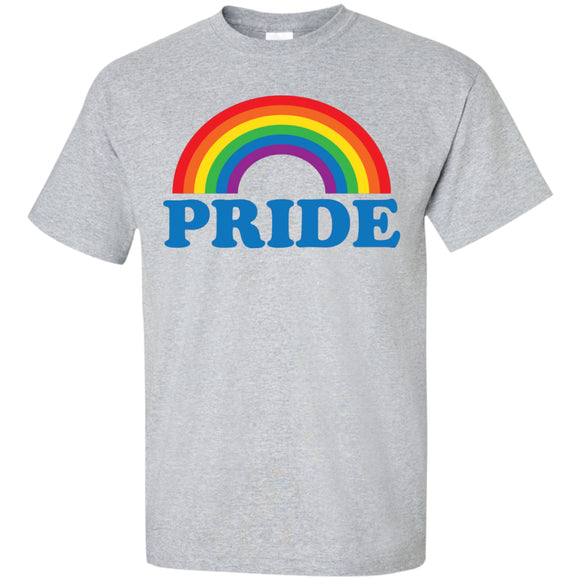  Rainbow Gay Pride gray color half sleeves T Shirt for men