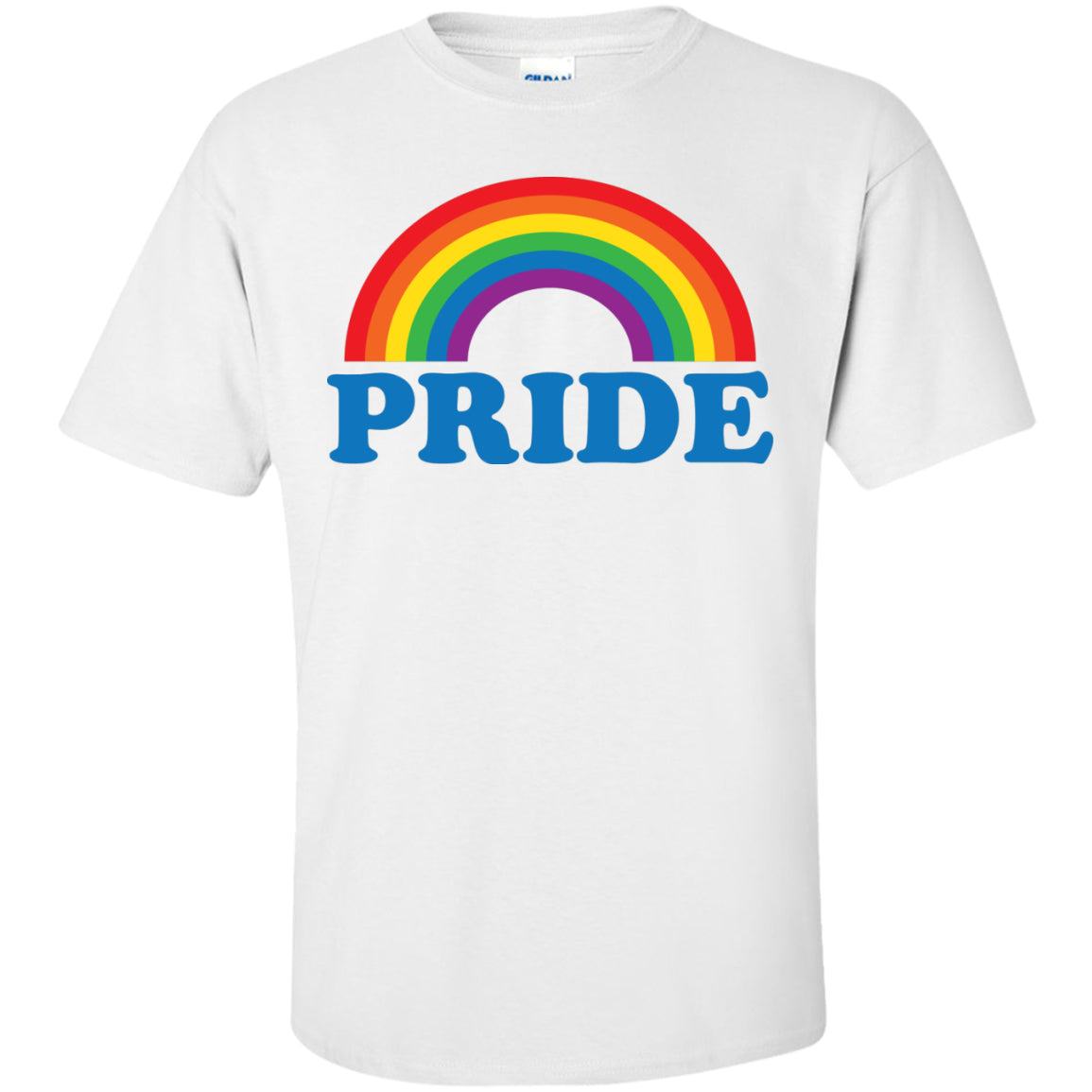  Rainbow Gay Pride white color half sleeves T Shirt for men