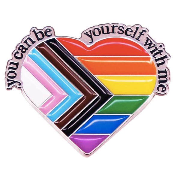 You can be yourself with me - Enamel Pin