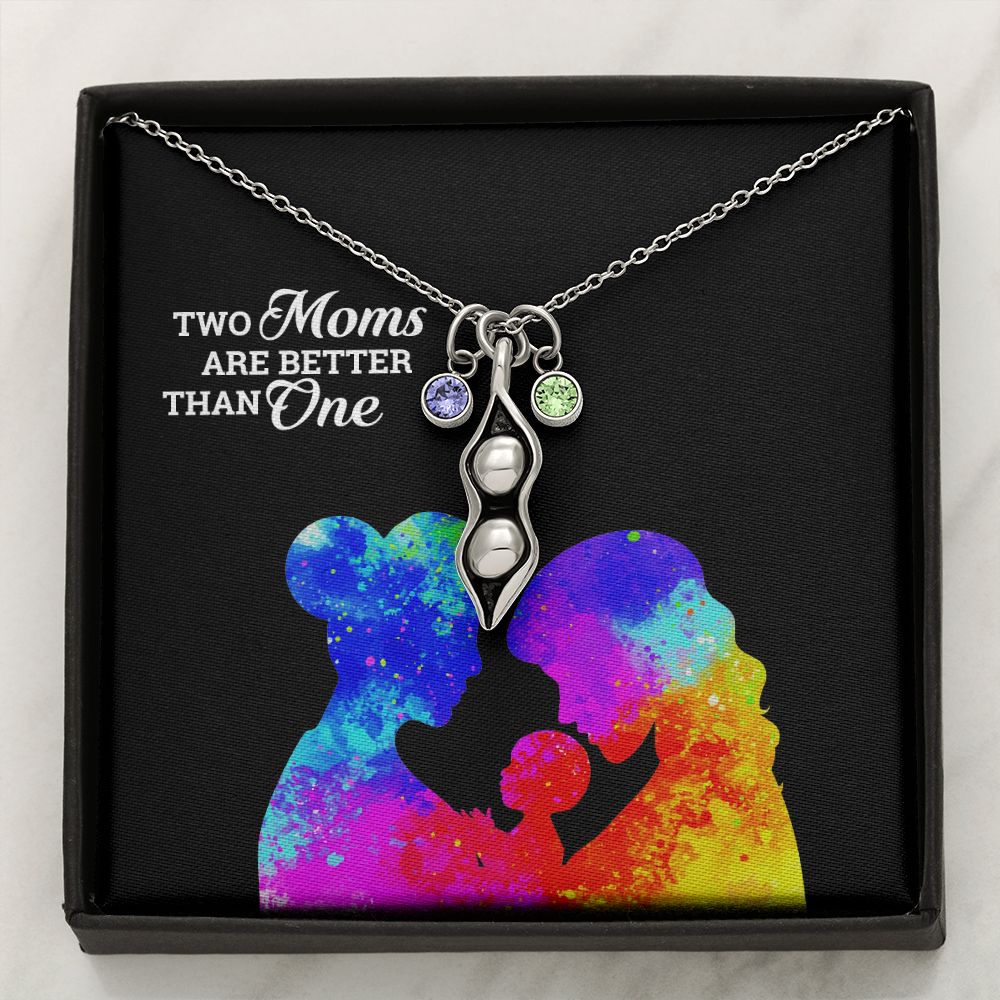 Peas In A Pod Beautiful Moms Necklace for Gay Mom