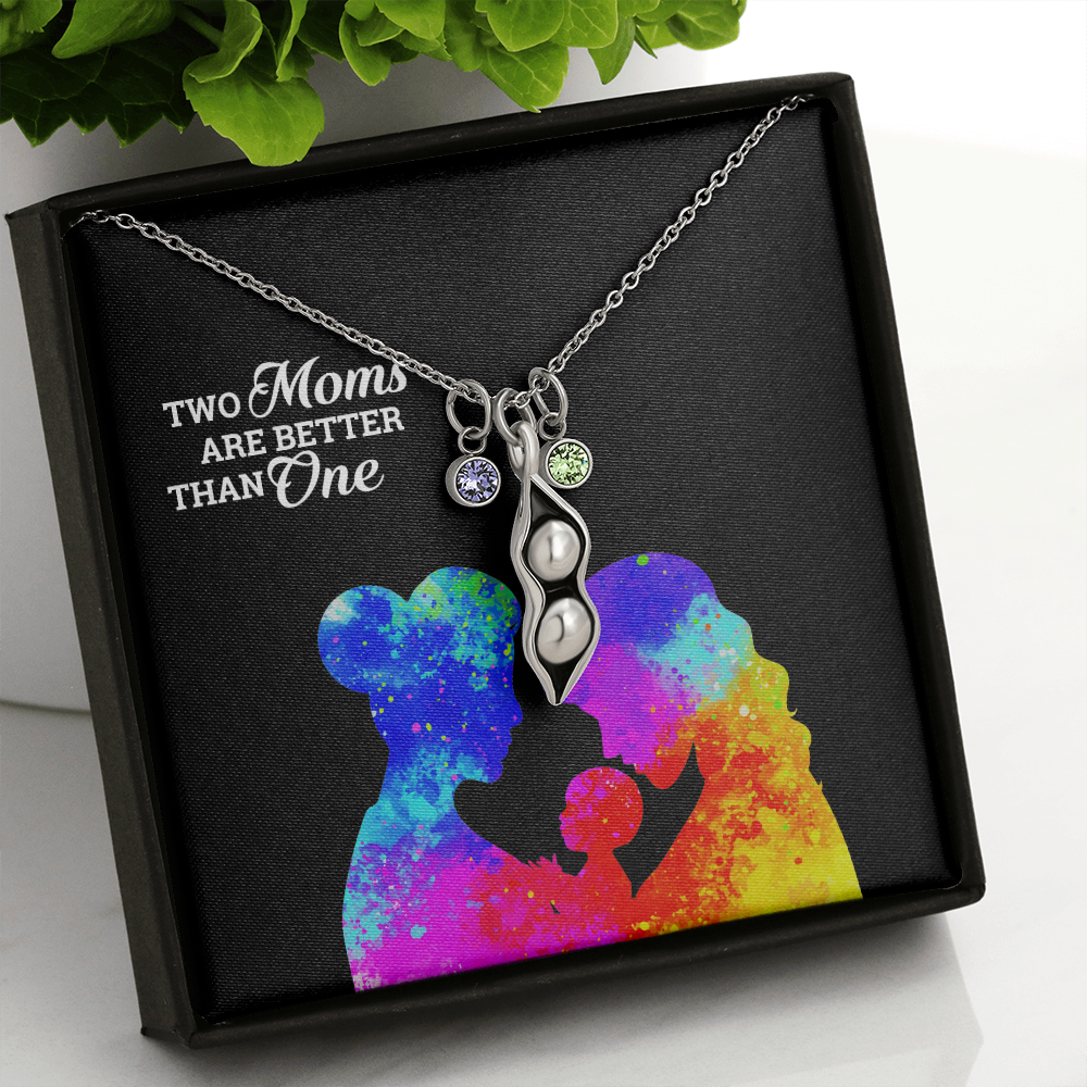 Peas In A Pod Beautiful Moms Necklace for Gay Mom