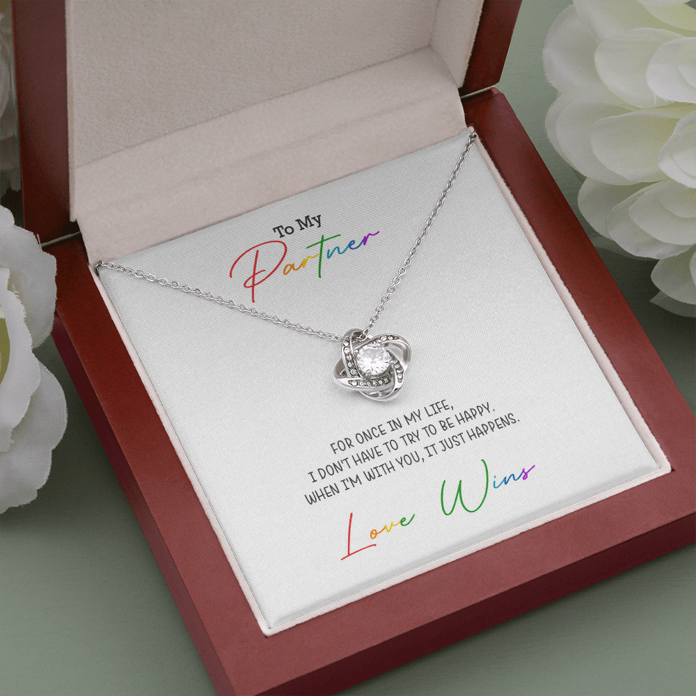 Love Knot Necklace for your Partner | Love Wins Necklace