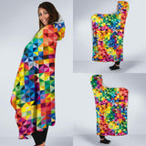 Multi color Pride Hooded Blanket