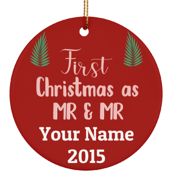 First married best sale christmas ornament 2015