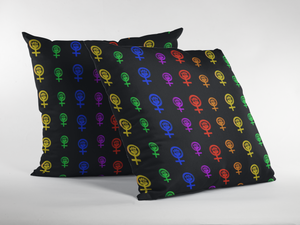 Color Custom Zippered Pillow Case 16"x16"(Twin Sides)