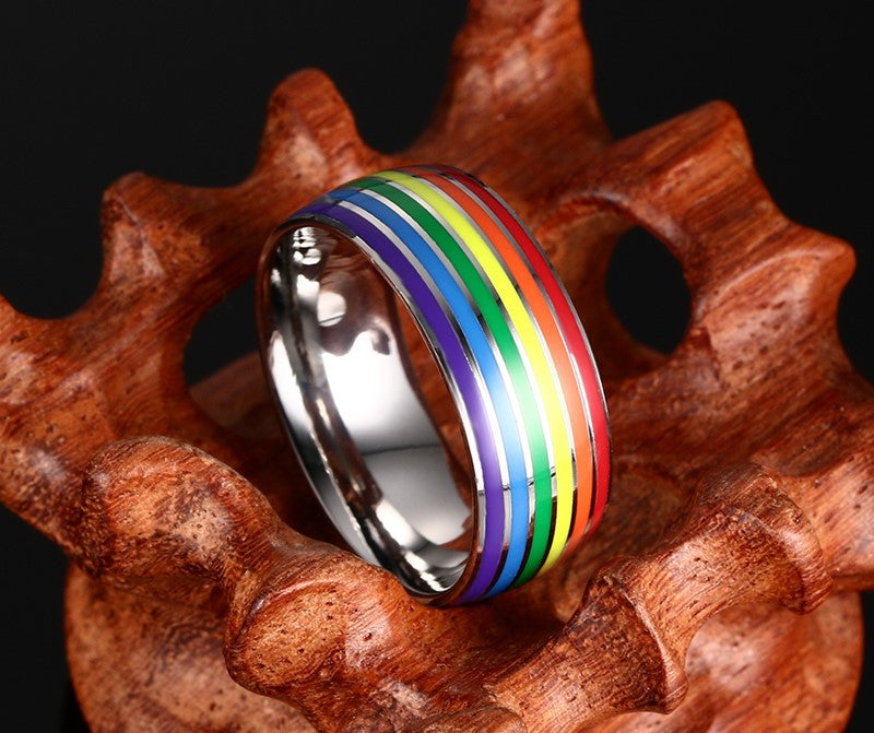 New Gay Pride Wedding Rings for Women and Men