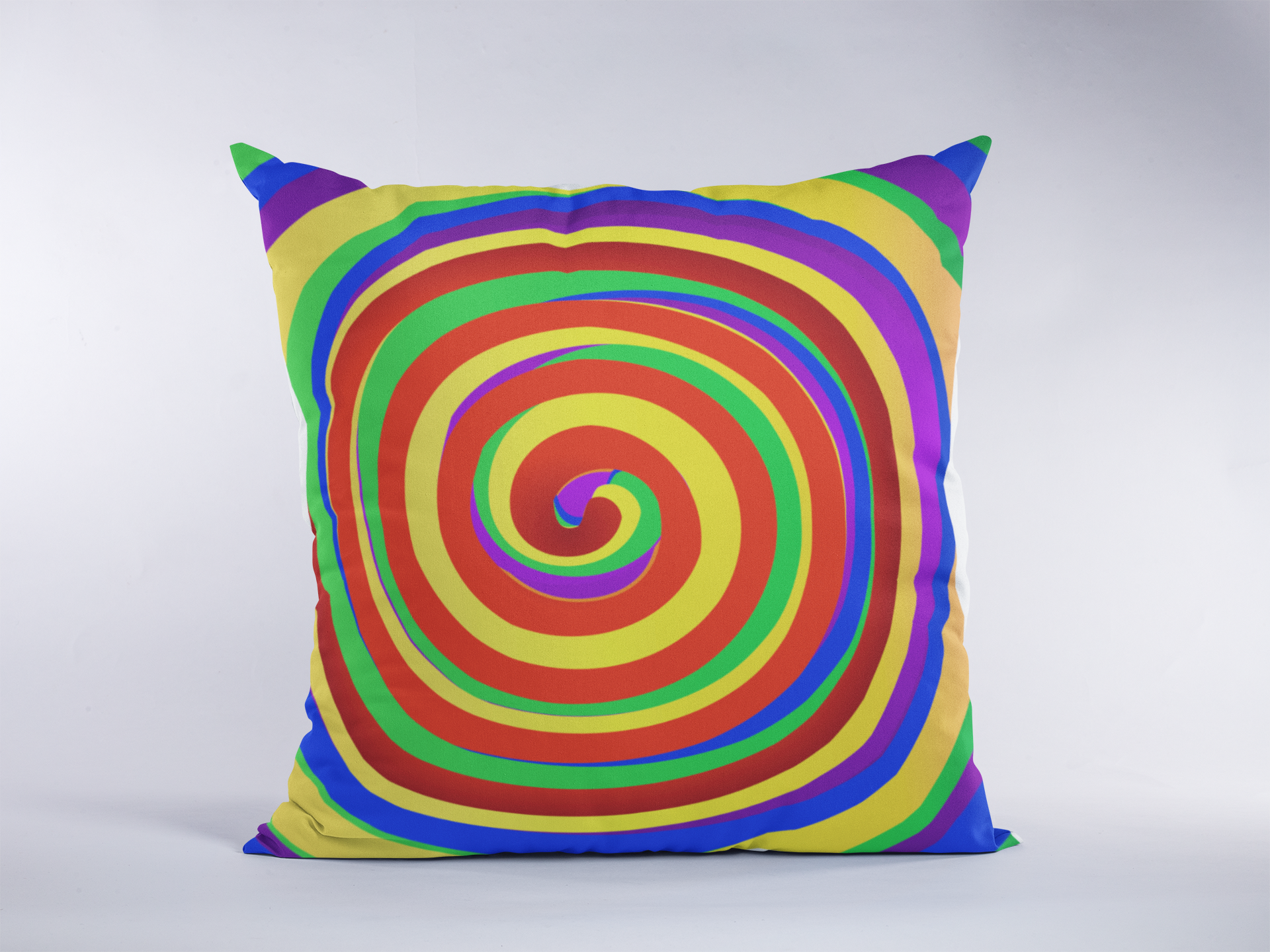 LGBT Rainbow Pride llusion Custom Zippered Pillow Case 16"x16"(Twin Sides)